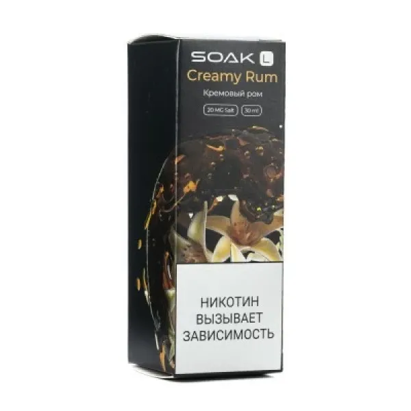 Жидкость SOAK L Creamy Rum 30 мл в Ханты-Мансийске