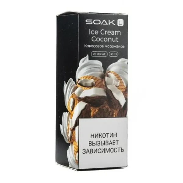 Жидкость SOAK L Ice Cream Coconut 30 мл в Ханты-Мансийске
