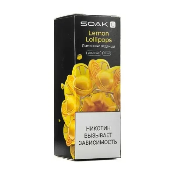 Жидкость SOAK L Lemon Lollipops 30 мл в Ханты-Мансийске