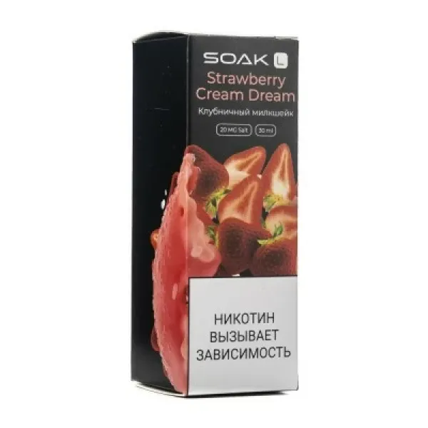 Жидкость SOAK L Strawberry Cream Dream 30 мл в Ханты-Мансийске