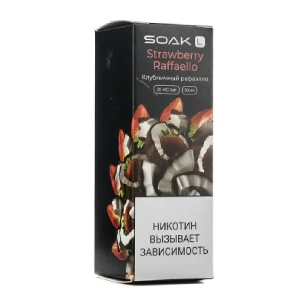 Жидкость SOAK L Strawberry Raffaello 30 мл в Ханты-Мансийске