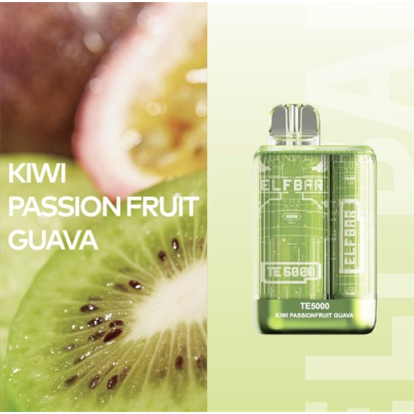 Elfbar TE5000 Kiwi Passion fruit Guava, 5000 тяг в Ханты-Мансийске