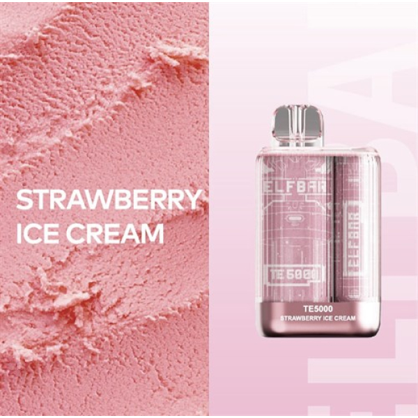 Elfbar TE5000 Strawberry Ice Cream, 5000 тяг в Ханты-Мансийске