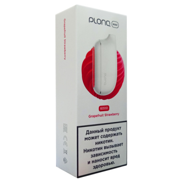Plonq Max Grapefruit Strawberry 6000 тяг в Ханты-Мансийске