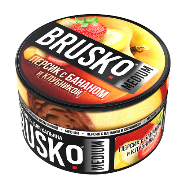 Смесь Brusko Персик с бананом и клубникой 250 гр в Ханты-Мансийске