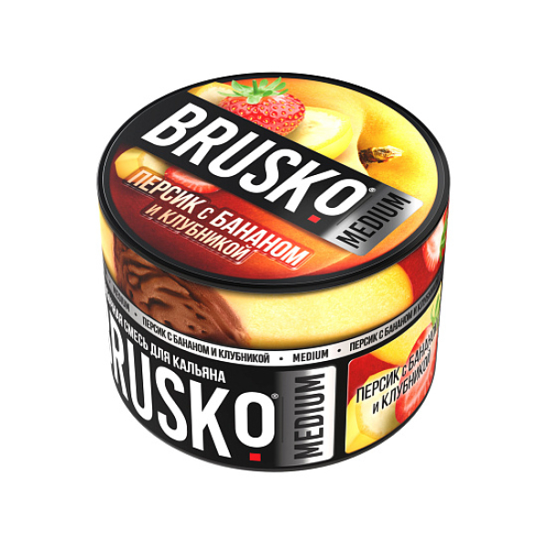 Смесь Brusko Персик с бананом и клубникой 50 гр в Ханты-Мансийске