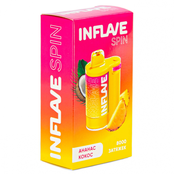 INFLAVE SPIN Ананас кокос (8000 затяжек) в Ханты-Мансийске