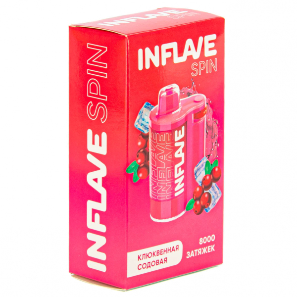 INFLAVE SPIN Клюквенная содовая (8000 затяжек) в Ханты-Мансийске
