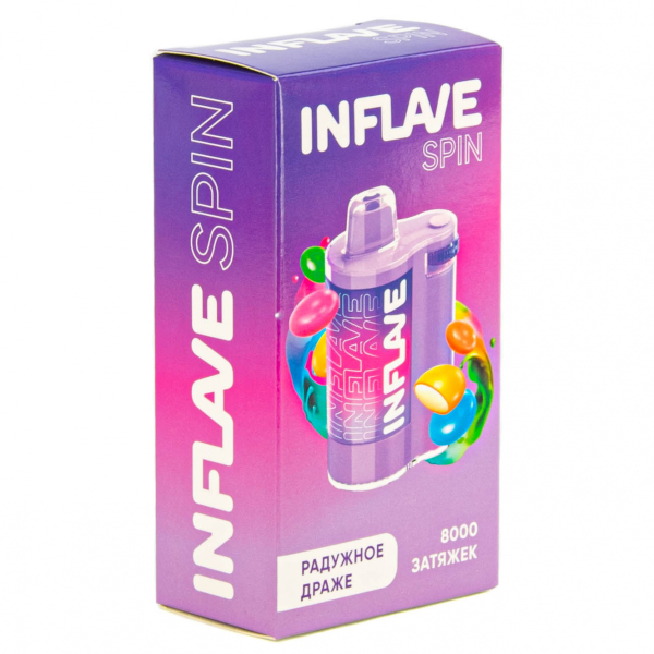 INFLAVE SPIN Радужное драже (8000 затяжек) в Ханты-Мансийске
