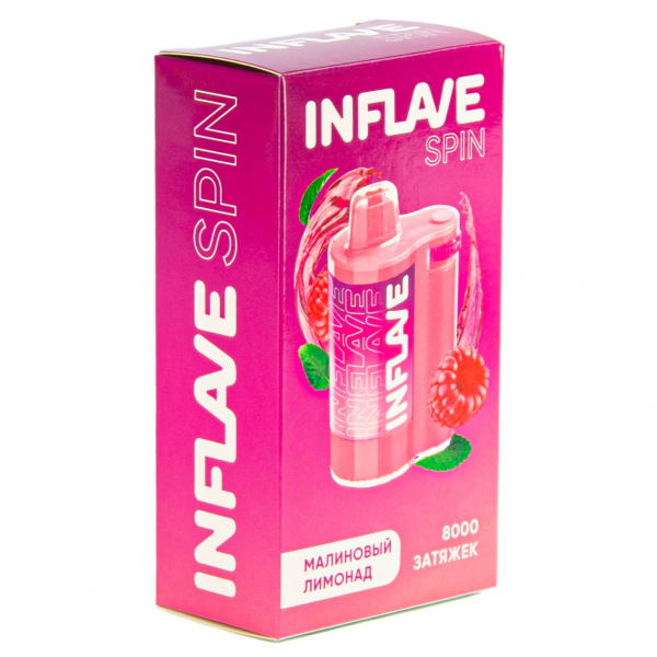 INFLAVE SPIN Малиновый лимонад (8000 затяжек) в Ханты-Мансийске