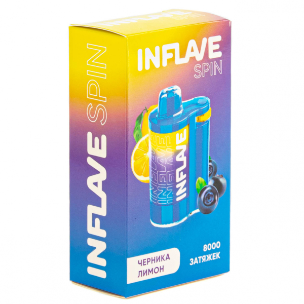 INFLAVE SPIN Черника лимон (8000 затяжек) в Ханты-Мансийске