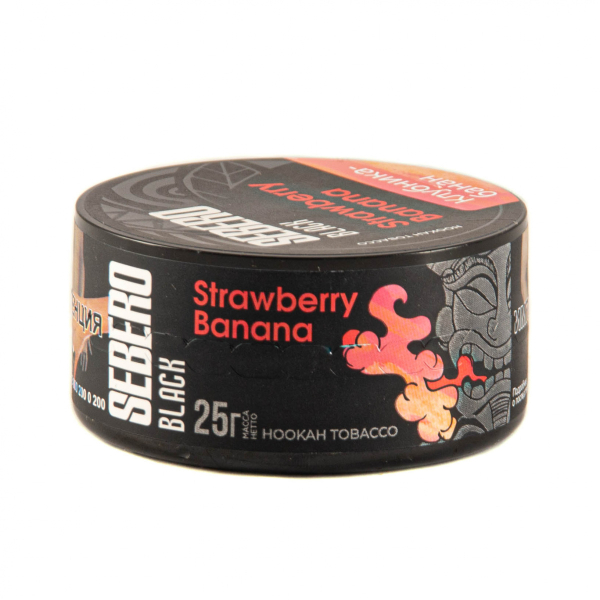 Табак Sebero Black Strawberry Banana  25 грамм в Ханты-Мансийске