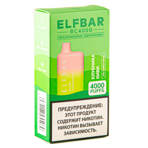 ELF BAR Strawberry Kiwi (4000 затяжек) 20 мг в Ханты-Мансийске
