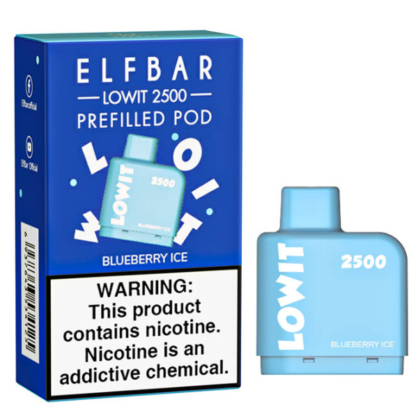 Картридж Elf Bar Lowit 2500 20 мг, 6 мл (Blueberry Ice) в Ханты-Мансийске