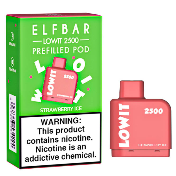 Картридж Elf Bar Lowit 2500 20 мг, 6 мл (Strawberry Ice) в Ханты-Мансийске