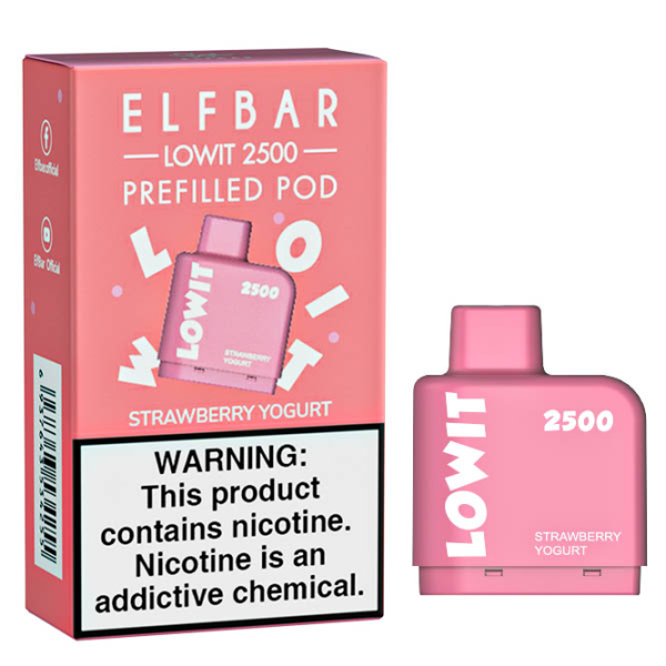 Картридж Elf Bar Lowit 2500 20 мг, 6 мл (Strawberry Yogurt) в Ханты-Мансийске