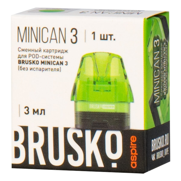 Картридж Brusko Minican 3 зелёный в Ханты-Мансийске
