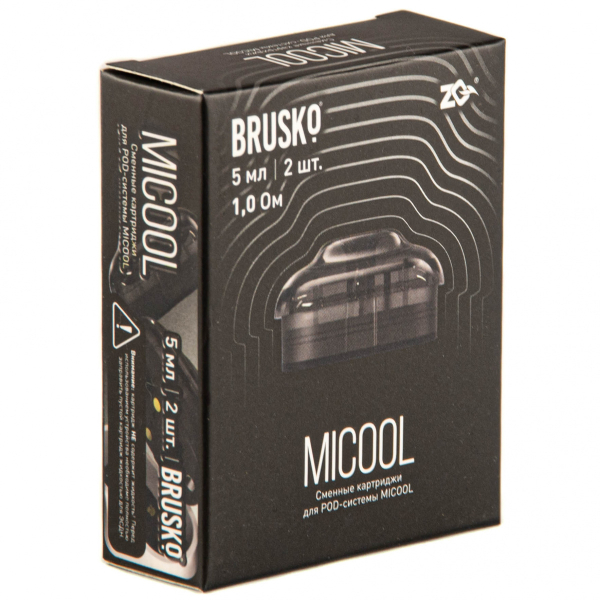 Картридж Brusko Zq Micool 5мл (2шт.) 1.0 в Ханты-Мансийске
