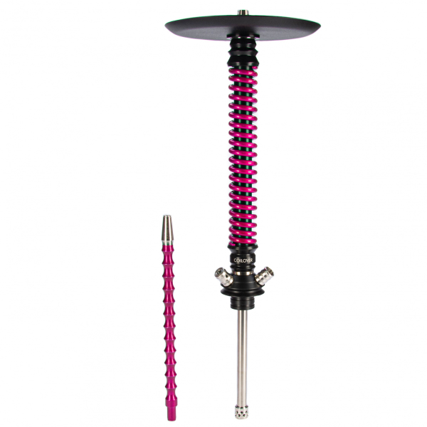 Кальян Mamay Customs Coilovers чёрно-розовый лак   в Ханты-Мансийске