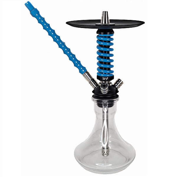 Кальян Mamay Custom Coilovers Micro Черный-Голубой Лак  в Ханты-Мансийске