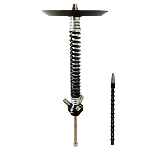 Кальян Mamay Custom V3 №12 Coilovers Хром-Черный  в Ханты-Мансийске