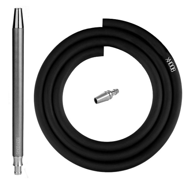Hoob Smpl Xl Шланг Комплект Black (Черный Шланг, Мундштук, Коннектор Plug) в Ханты-Мансийске