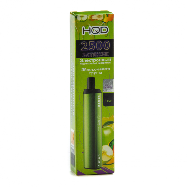 Hqd Maxx Яблоко Персик (2500 Затяжек) в Ханты-Мансийске