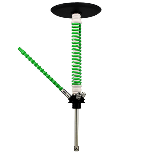 Кальян Mamay Custom V3 №12 Coilovers Белый-Салат  в Ханты-Мансийске
