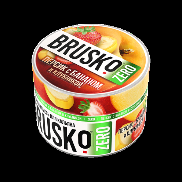Смесь Brusko Персик С Бананом И Клубникой (Zero)  50 гр в Ханты-Мансийске