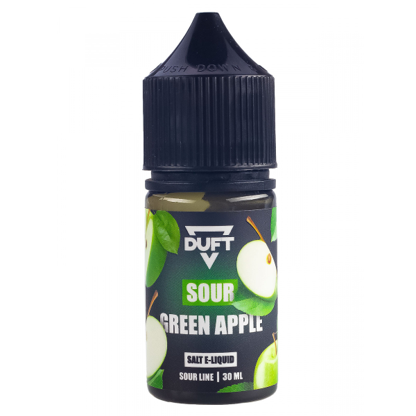 Жидкость Duft Sour Line Salt 20 Green Apple 30 Мл в Ханты-Мансийске