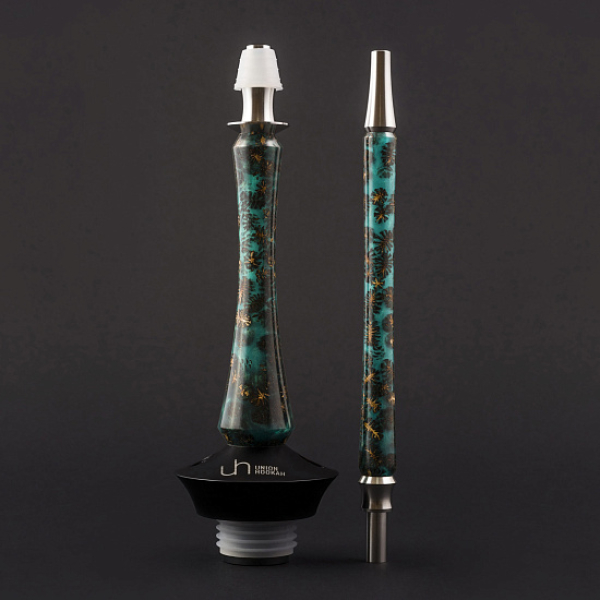 Кальян Union Hookah Sleek Акрил С Шишками Бирюзовый  в Ханты-Мансийске