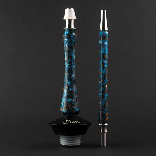 Кальян Union Hookah Sleek Акрил С Шишками Голубой   в Ханты-Мансийске