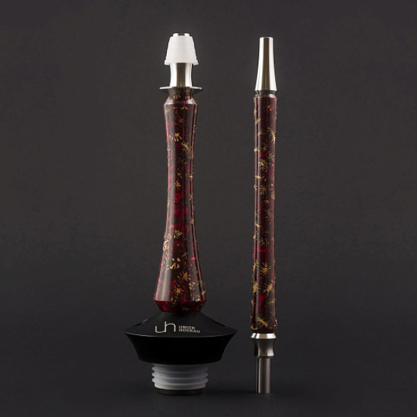 Кальян Union Hookah Sleek Акрил С Шишками Красный   в Ханты-Мансийске