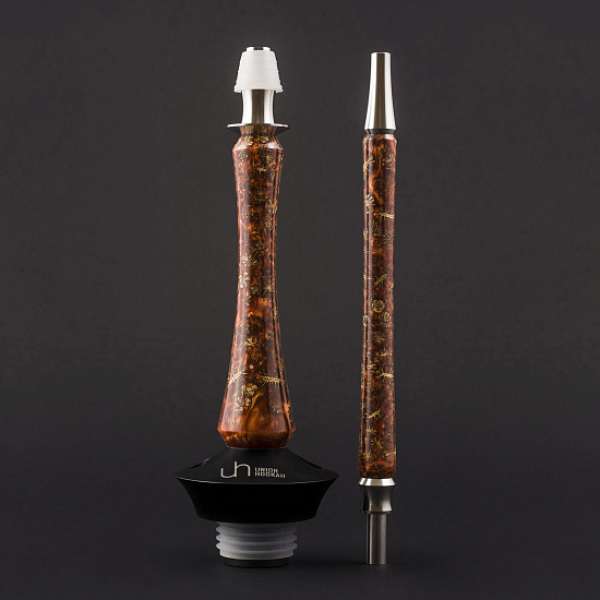 Кальян Union Hookah Sleek Акрил С Шишками Янтарь  в Ханты-Мансийске