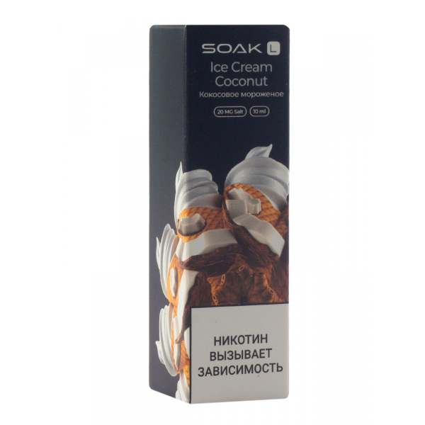 Жидкость Soak Ice Cream Coconut 10 Мл 2 Мг в Ханты-Мансийске