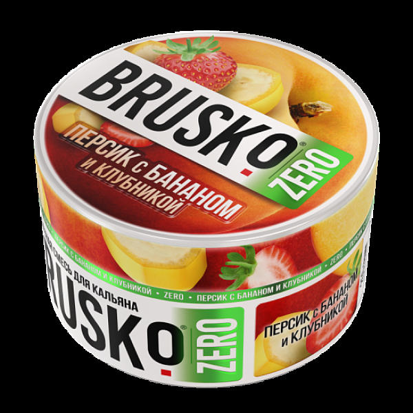 Смесь Brusko Персик С Бананом И Клубникой (Zero)  250 гр в Ханты-Мансийске