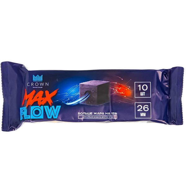 Уголь Crown Maxflow Кокосовый 10 Шт (26 Мм) в Ханты-Мансийске