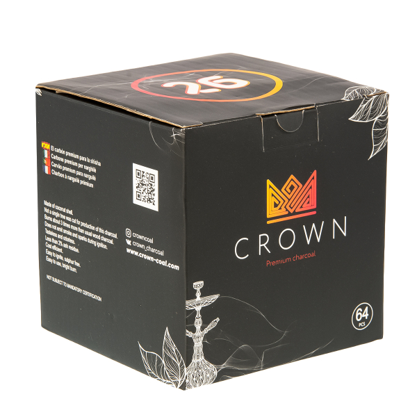 Уголь Crown Кокосовый 64 Шт (26 Мм) в Ханты-Мансийске