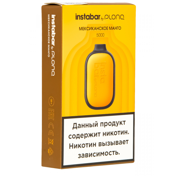 Plonq Instabar Мексиканское Манго (5000 Затяжек) 20 Мг в Ханты-Мансийске