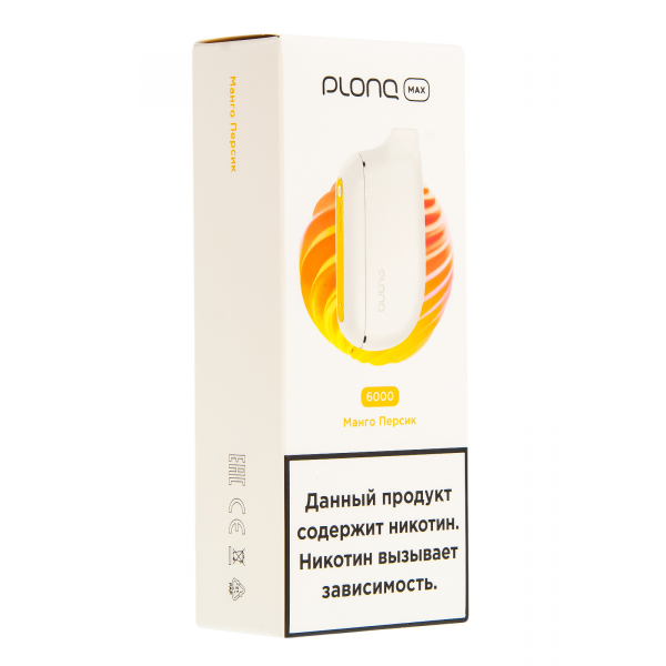 Plonq Max Манго Персик (6000 Затяжек) 20 Мг в Ханты-Мансийске