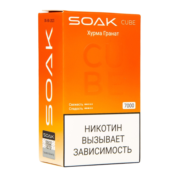 Soak Cube Хурма Гранат 7000 Затяжек в Ханты-Мансийске