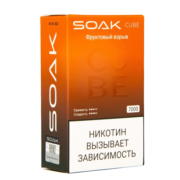 Soak Cube Фруктовый Взрыв 7000 Затяжек в Ханты-Мансийске