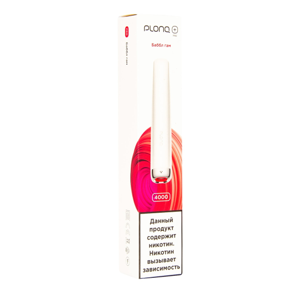 Plonq Plus Pro Баббл Гам (4000 Затяжек) 20 Мг в Ханты-Мансийске