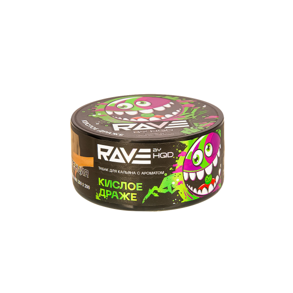 Табак Rave By Hqd Кислое Драже  25 грамм в Ханты-Мансийске