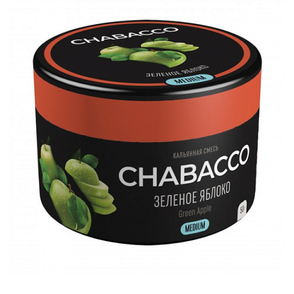 Смесь Chabacco Green Apple    Medium 50 гр в Ханты-Мансийске