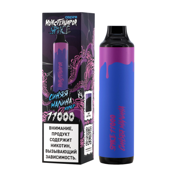 Электронка Monstervapor Space Синяя Малина (11000 Затяжек) в Ханты-Мансийске