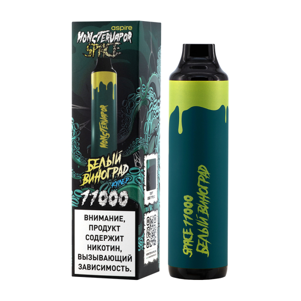 Электронка Monstervapor Space Белый Виноград (11000 Затяжек) в Ханты-Мансийске