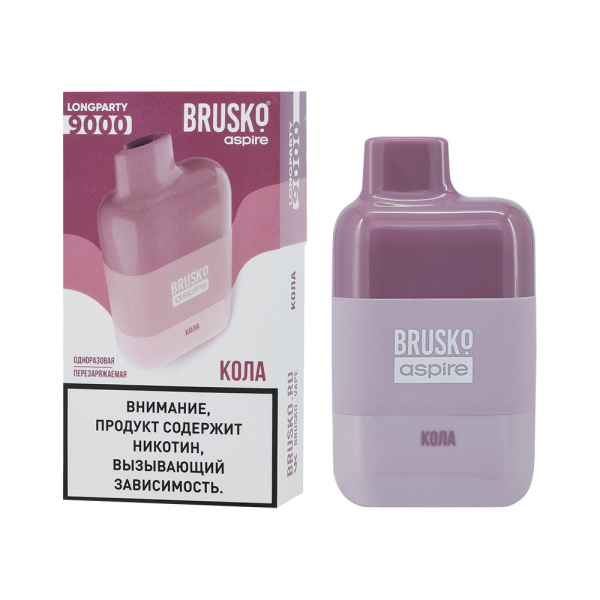 Электронка Brusko Longparty Кола (9000 Затяжек) в Ханты-Мансийске