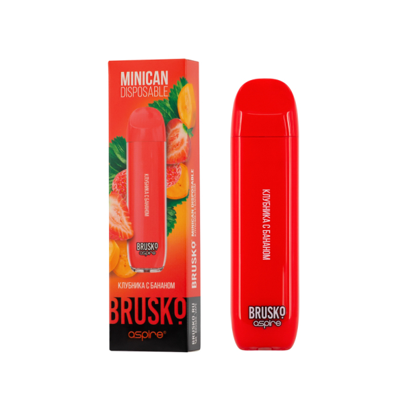 Электронка Brusko Minican Клубника С Бананом (1500 Затяжек) в Ханты-Мансийске
