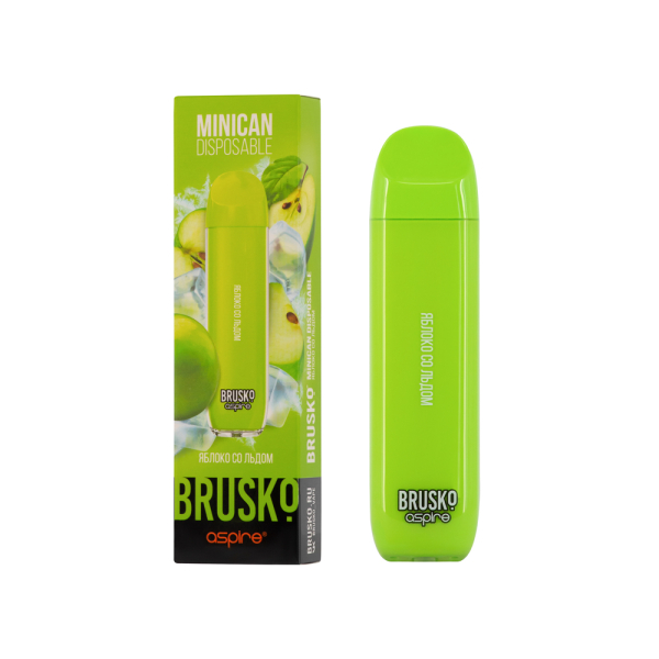 Электронка Brusko Minican Яблоко Со Льдом (1500 Затяжек) в Ханты-Мансийске